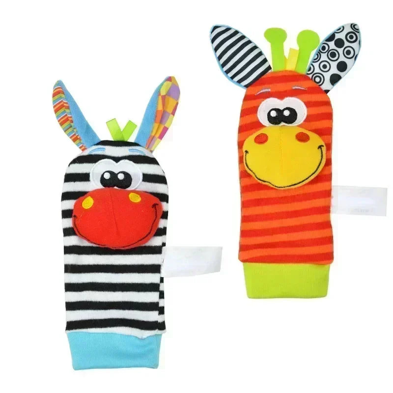 Baby Wrist Strap +Rattle Socks Bug Toy