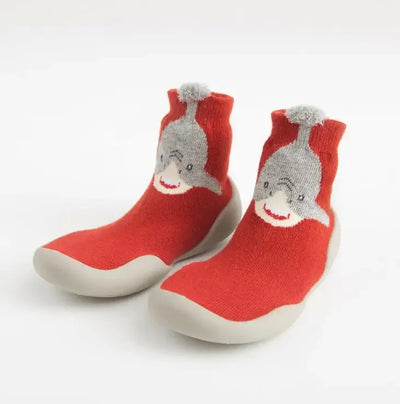 Rutschfeste, süße Babyschuhe mit Tiermotiv 