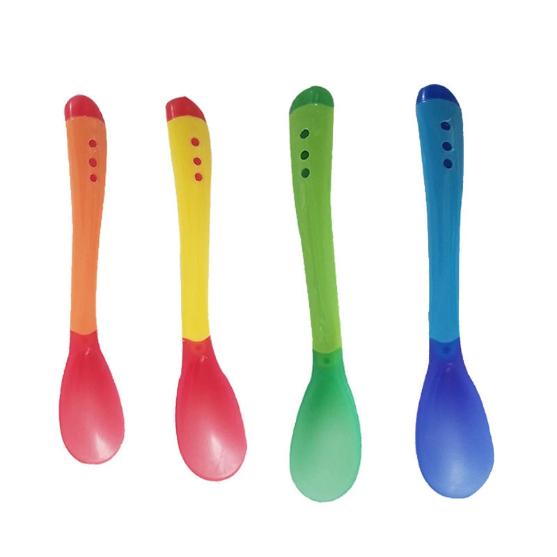 Baby Safety Silicone Temperature Sensing Spoon