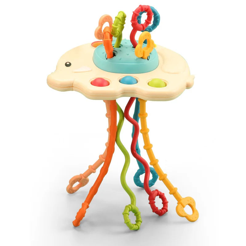 Kids Silikon Pull Montessori Sensory Toy