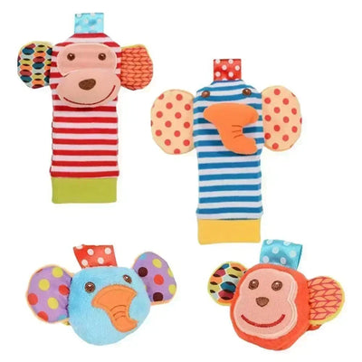 Baby Wrist Strap +Rattle Socks Bug Toy