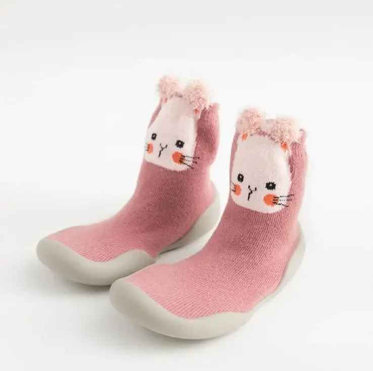 Rutschfeste, süße Babyschuhe mit Tiermotiv 