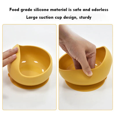 Children's Non-Slip Learn Eating  Bowl