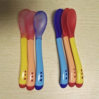 Baby Safety Silicone Temperature Sensing Spoon