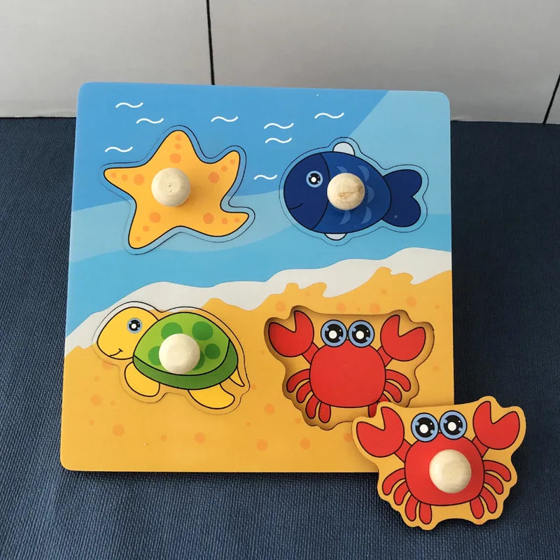 3D-Puzzle-Handkratzbrettspielzeug für Kinder