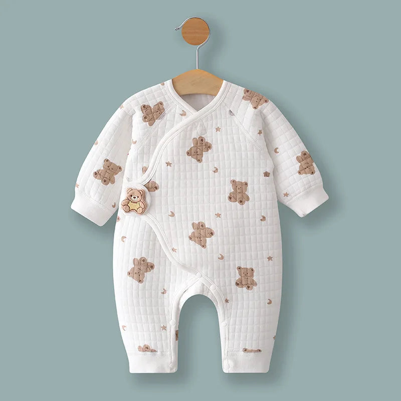 Kids Spring Autumn Long Seever Infant Pajamas