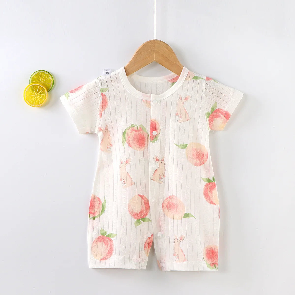 Baby kortärmad Onesies klätterbyxa