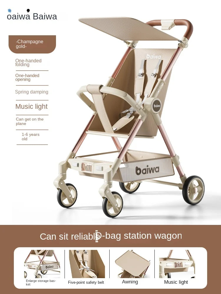 Baby One-handed Carry-on Travel Stroller