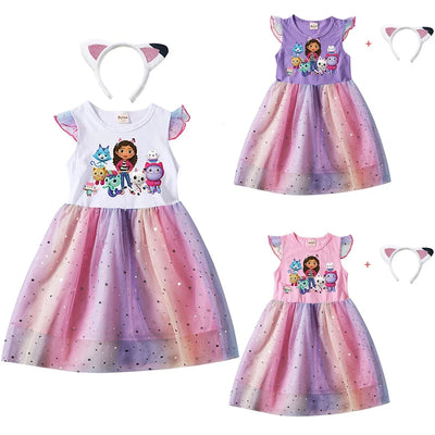 Baby Mädchen Stirnband Lässiges Kleid