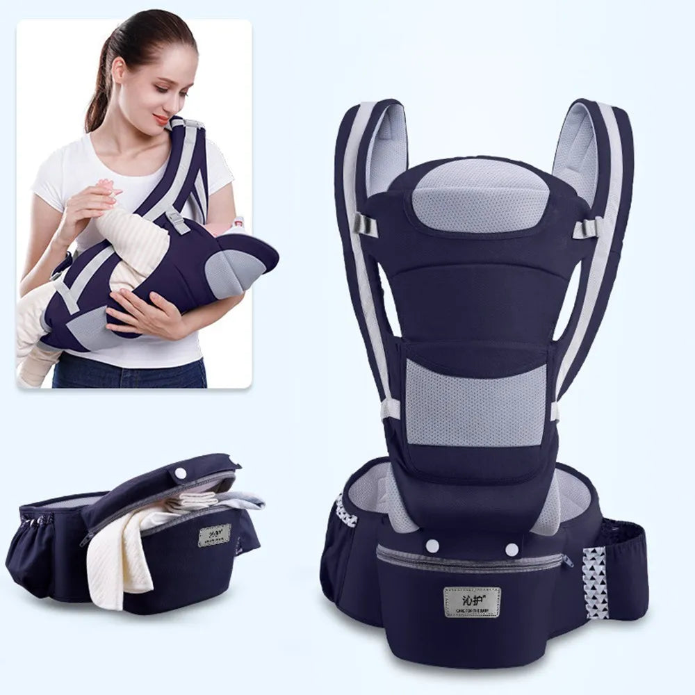 Ergonomische Babytrage mit Blick nach vorne für Reisen