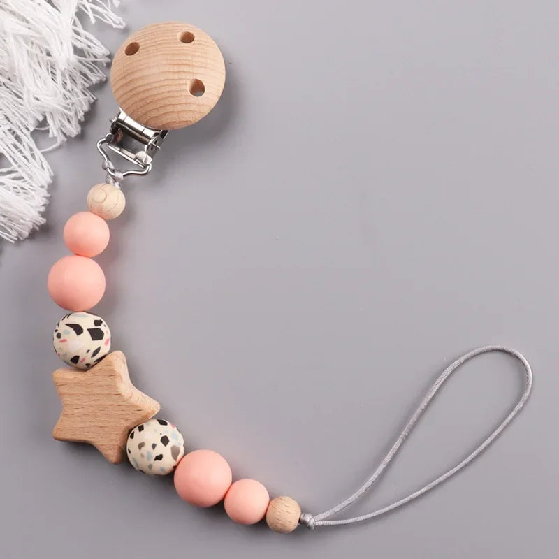 Baby Personalized Pacifier Clip Toy