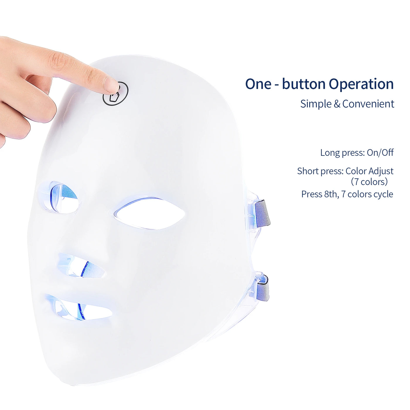 7-färgs LED Photon ansiktsmask