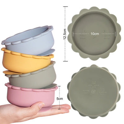 Baby Waterproof Silicone Feeding Bowl