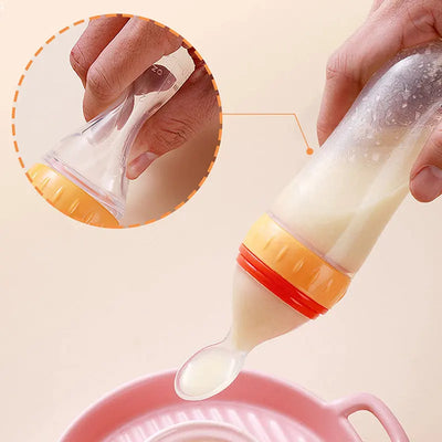 Baby Silicone Feeding Spoon Bottle