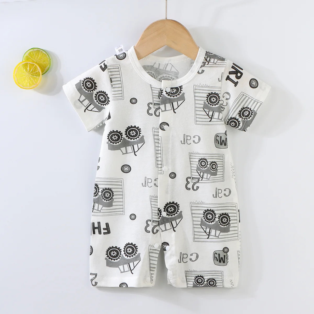 Baby Kurzarm-Onesies Kletter-Strampler