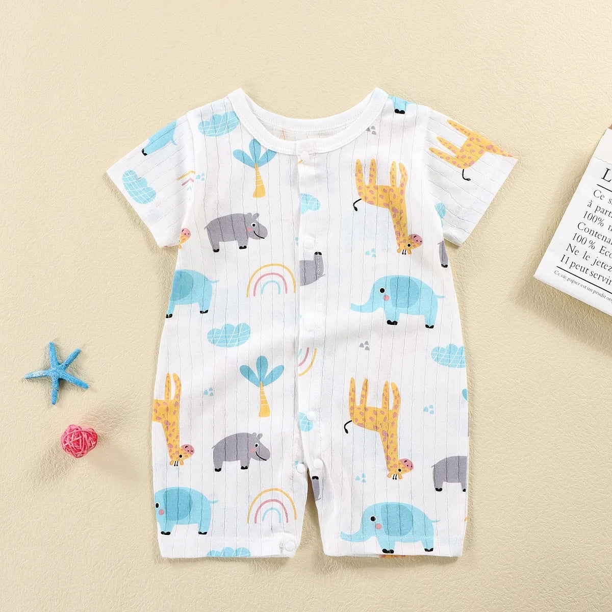 Baby Short-Sleeved Onesies Climbing Romper