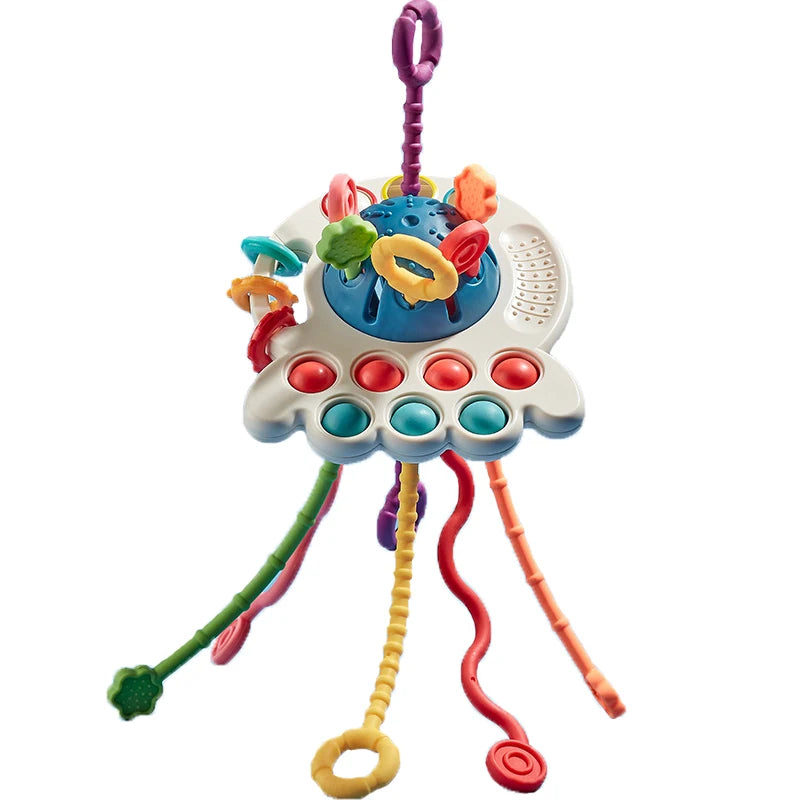 Kids Silikon Pull Montessori Sensory Toy