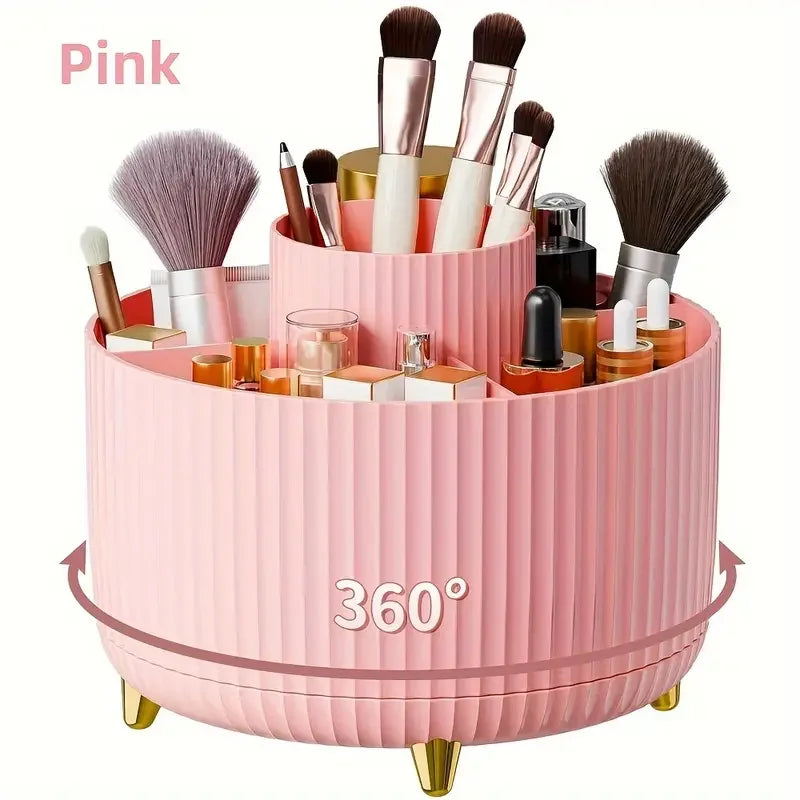 360° Rotating Makeup Tool Storage Box