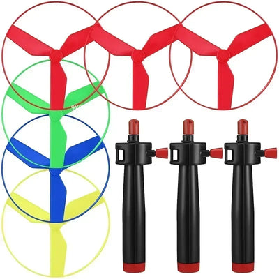 Kids Pull String Flying Disc Propeller Toy