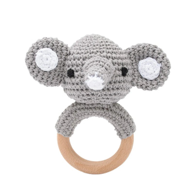 Baby Crochet Bunny Rattle Ring