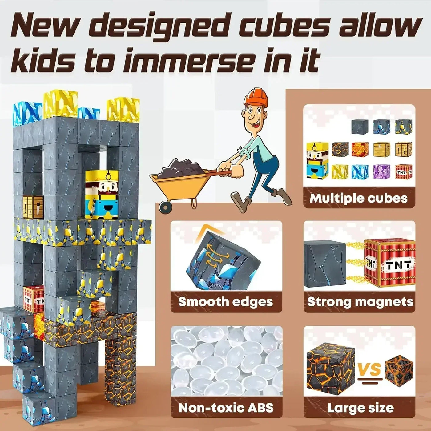 Magnet Cube Building Block Toy