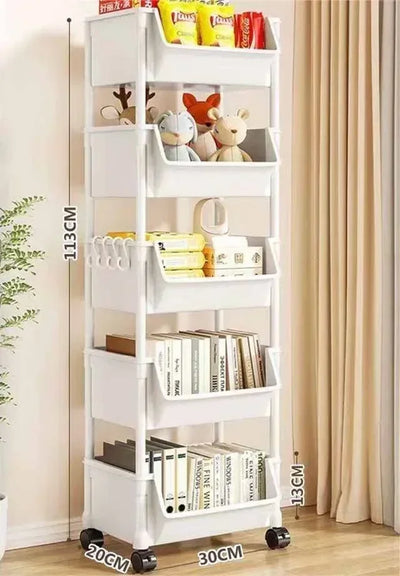 Baby Living Room Trolley Bookshelf