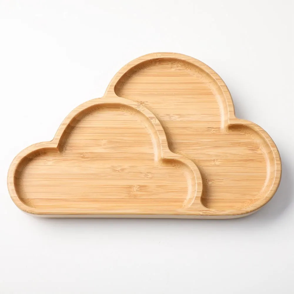 Baby Feeding Cloud Bamboo Dinner Plate