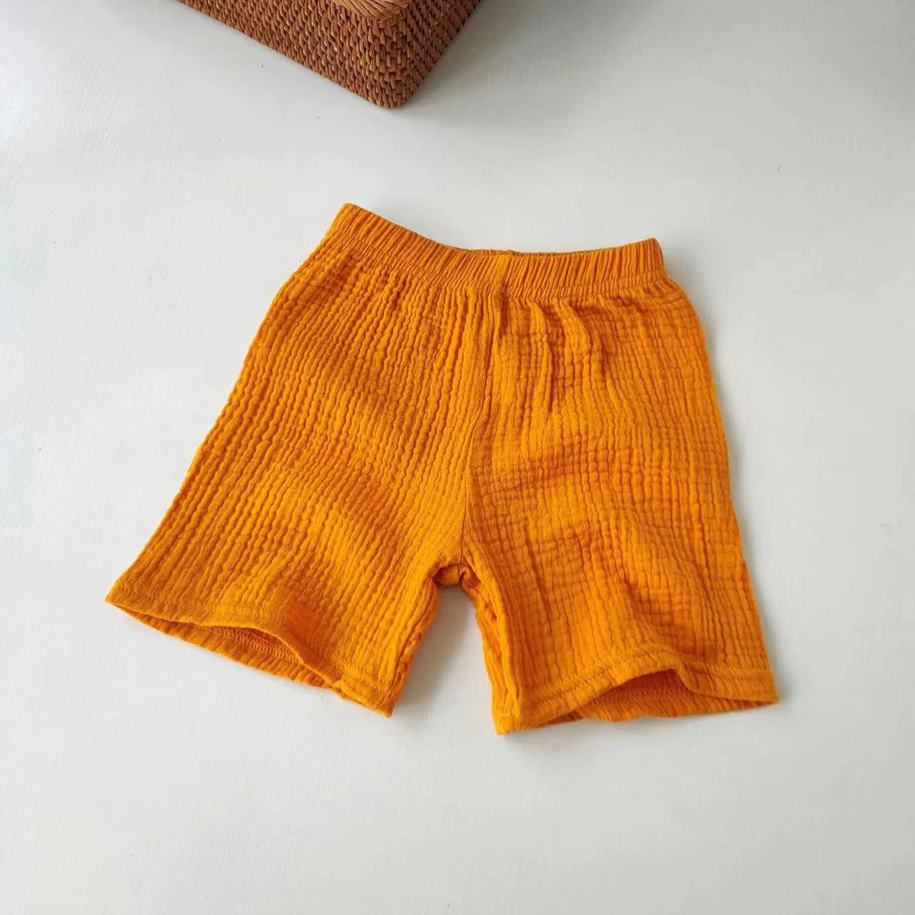 Mjuk andningsbar Capris Short för barn