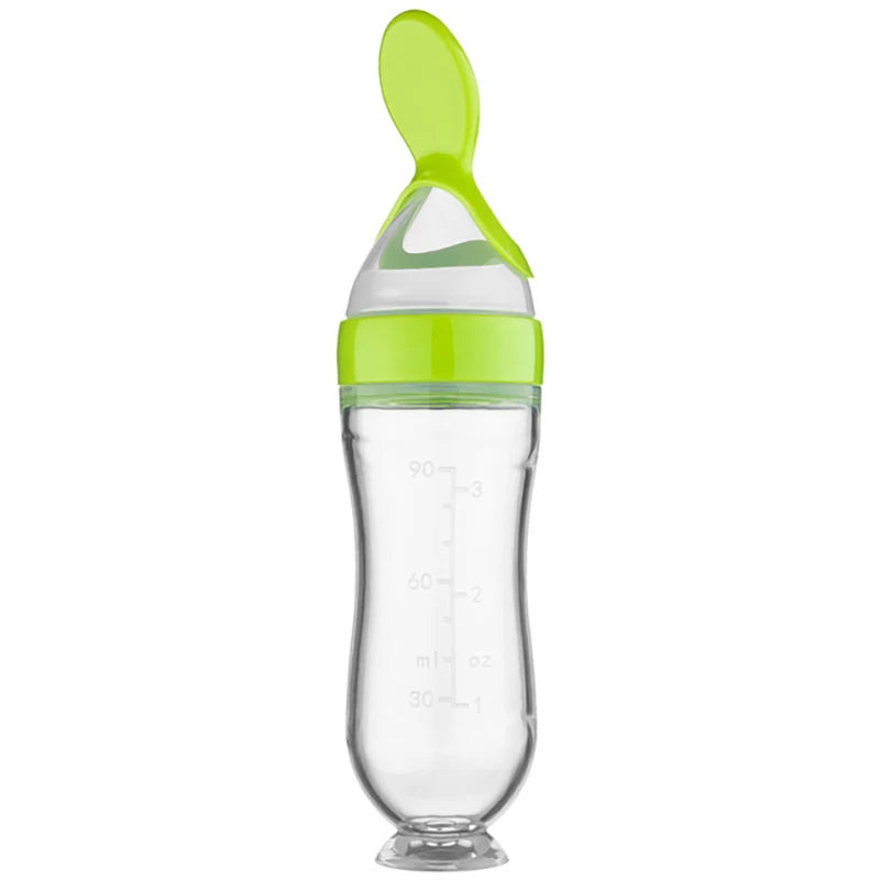 Baby Silicone Feeding Spoon Bottle