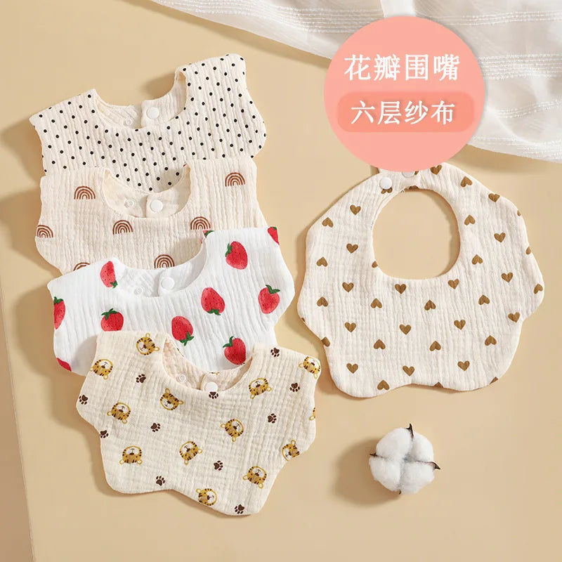 Baby Style Soft Cotton Feeding Bibs