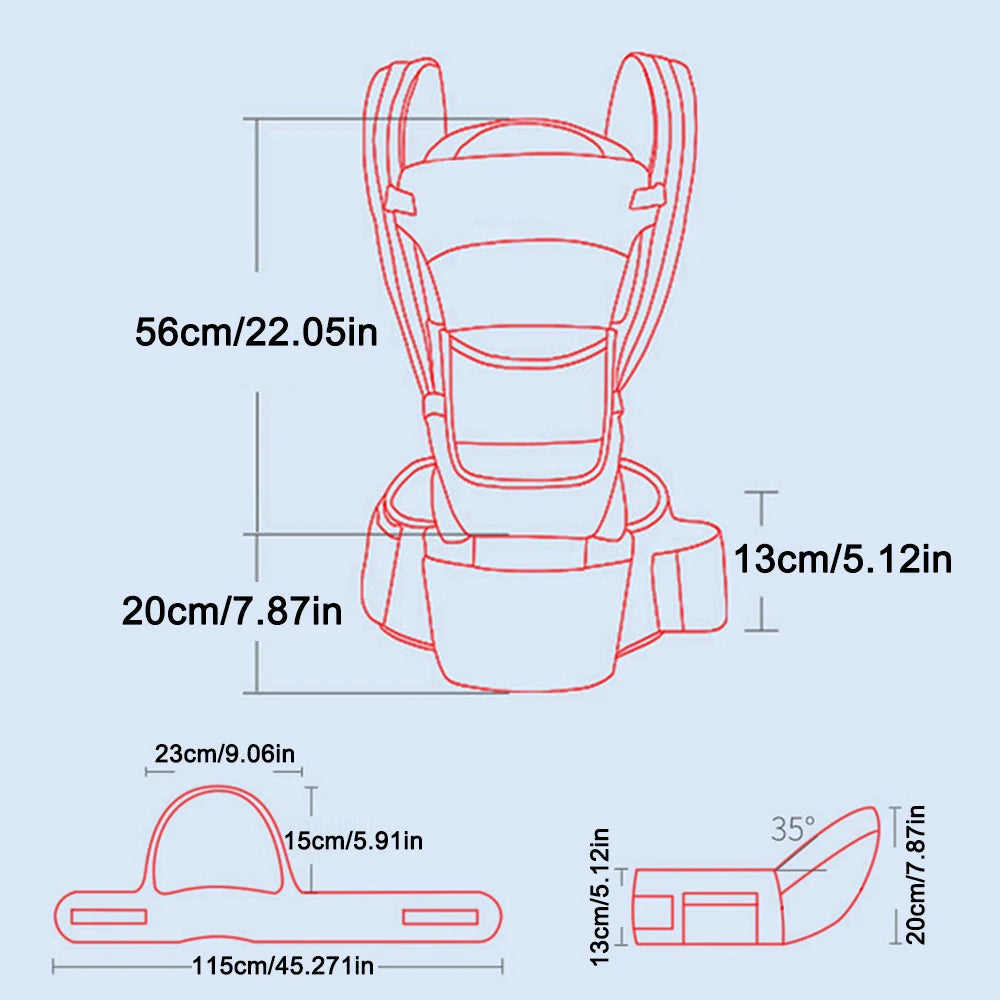 Ergonomisk bärsele för babyfront