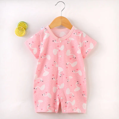 Baby Short-Sleeved Onesies Climbing Romper