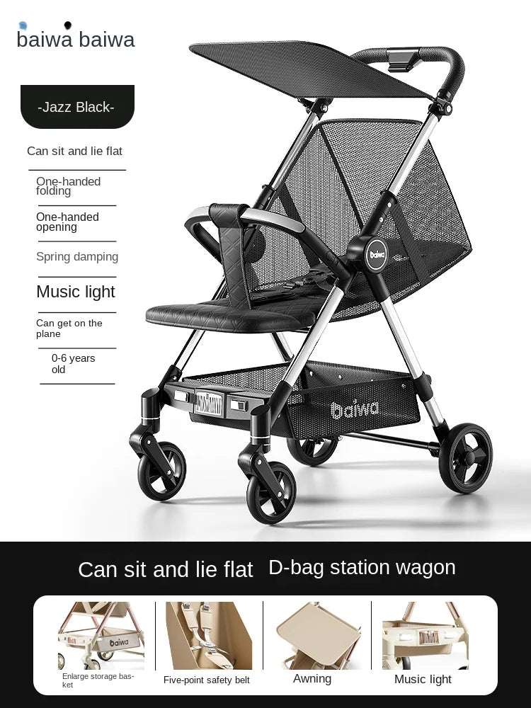 Baby One-handed Carry-on Travel Stroller