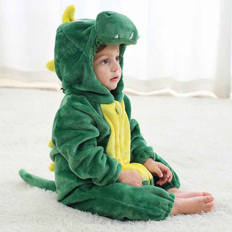 Baby söta dinosaurie kostymer Romper