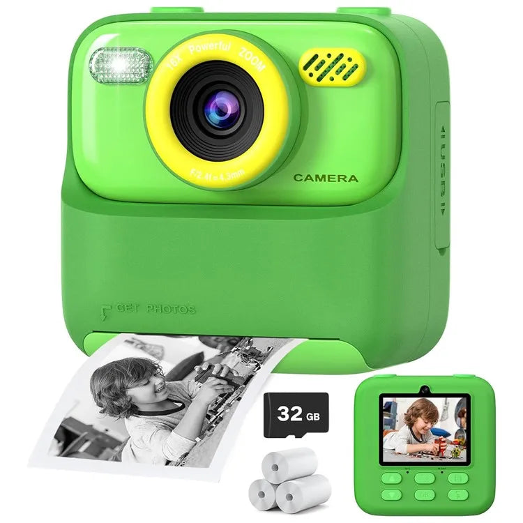 Kids HD Dual Lens Print Digital Camera Toy