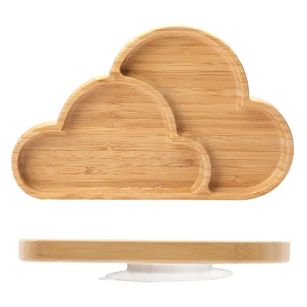 Baby Feeding Cloud Bamboo Dinner Plate