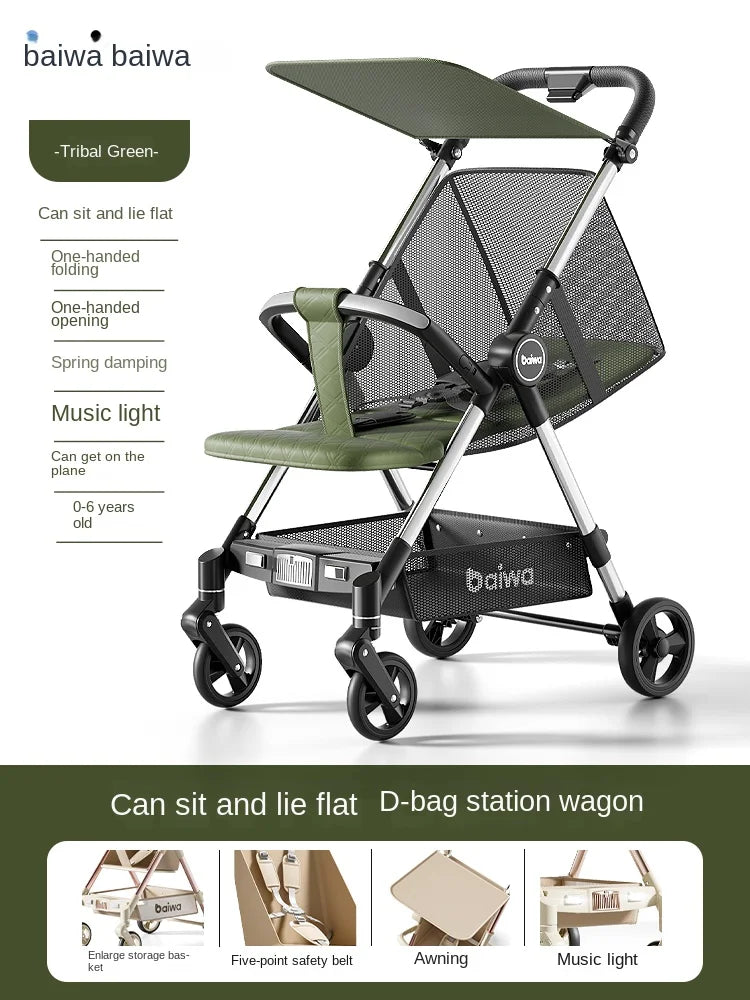 Baby One-handed Carry-on Travel Stroller