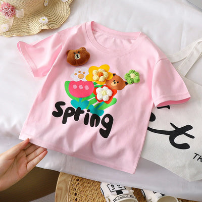 Kids Short Sleeve Summer T Shirt