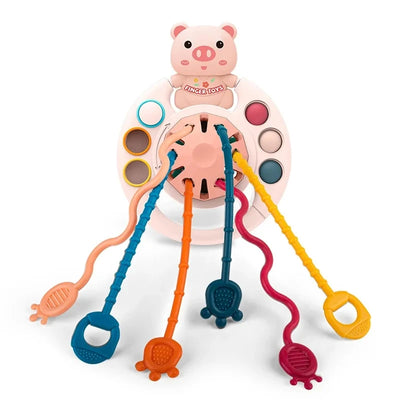 Baby Pull String Sensory Montessori Toy