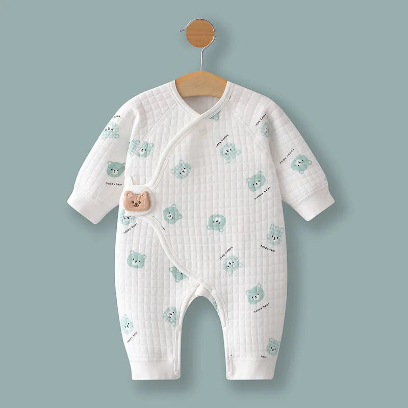 Kids Spring Autumn Long Seever Infant Pajamas