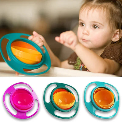 360 Rotate Spill-Proof Dishes Feeding Bowl