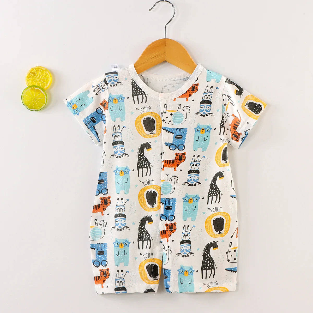 Baby Short-Sleeved Onesies Climbing Romper