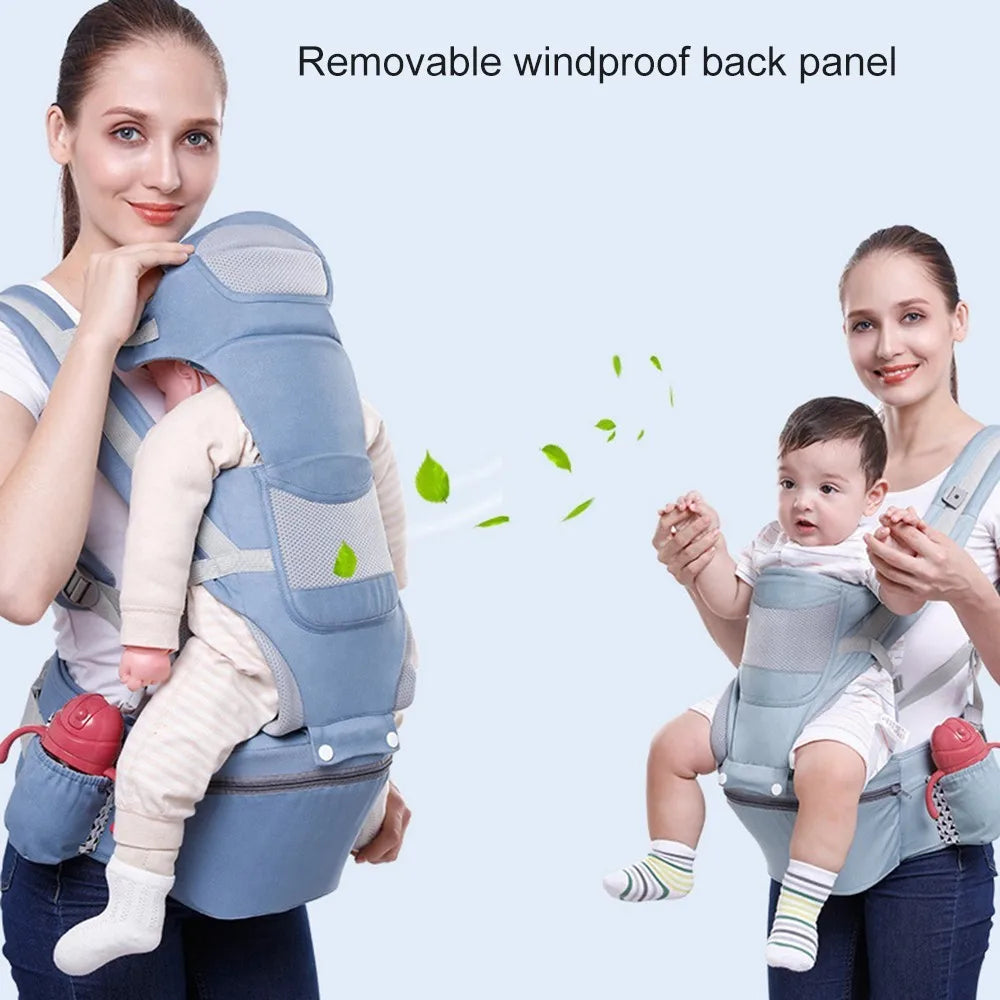 Ergonomische Babytrage mit Blick nach vorne für Reisen