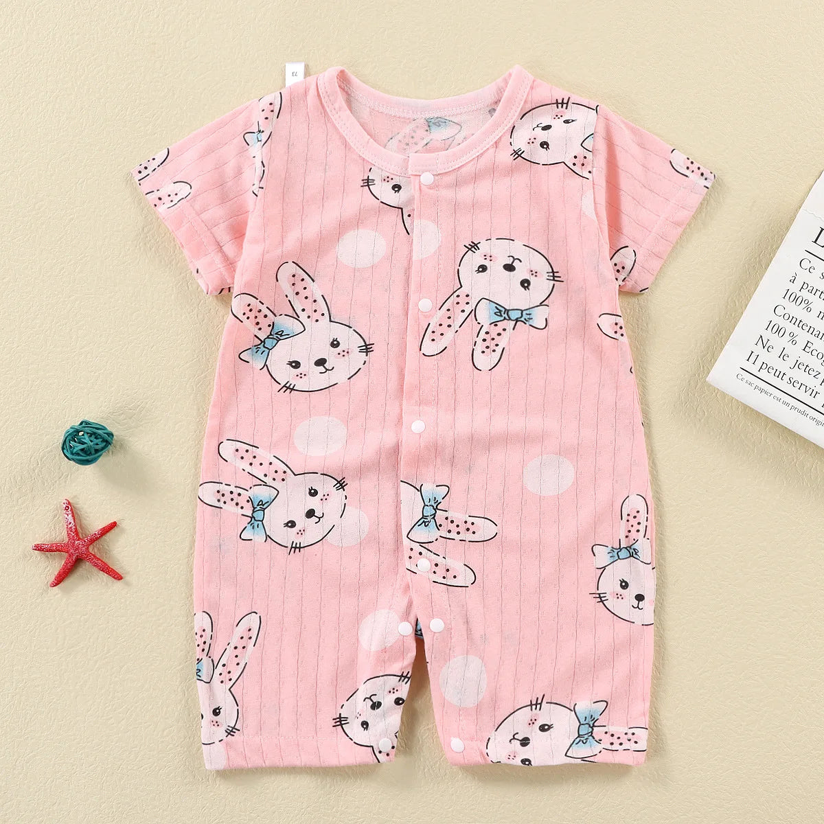 Baby Short-Sleeved Onesies Climbing Romper