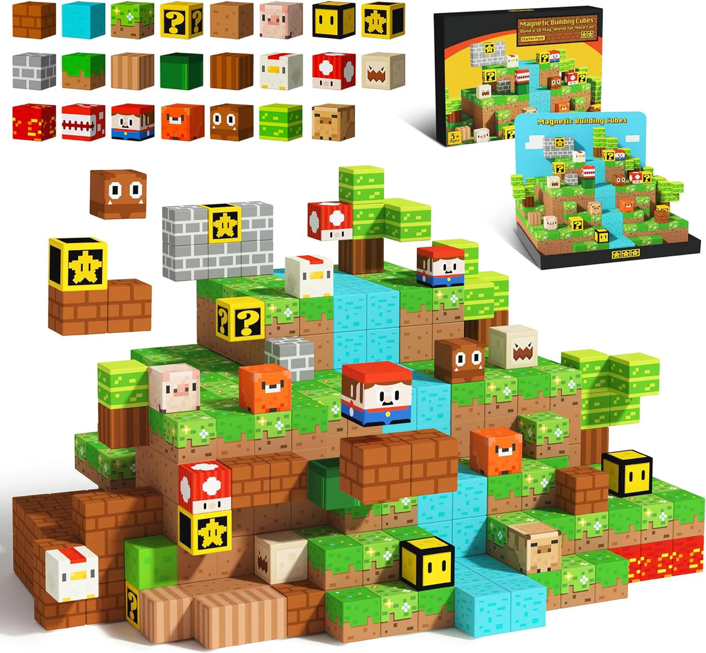 Mine World Cube Magnetische Bausteine ​​Spielzeug