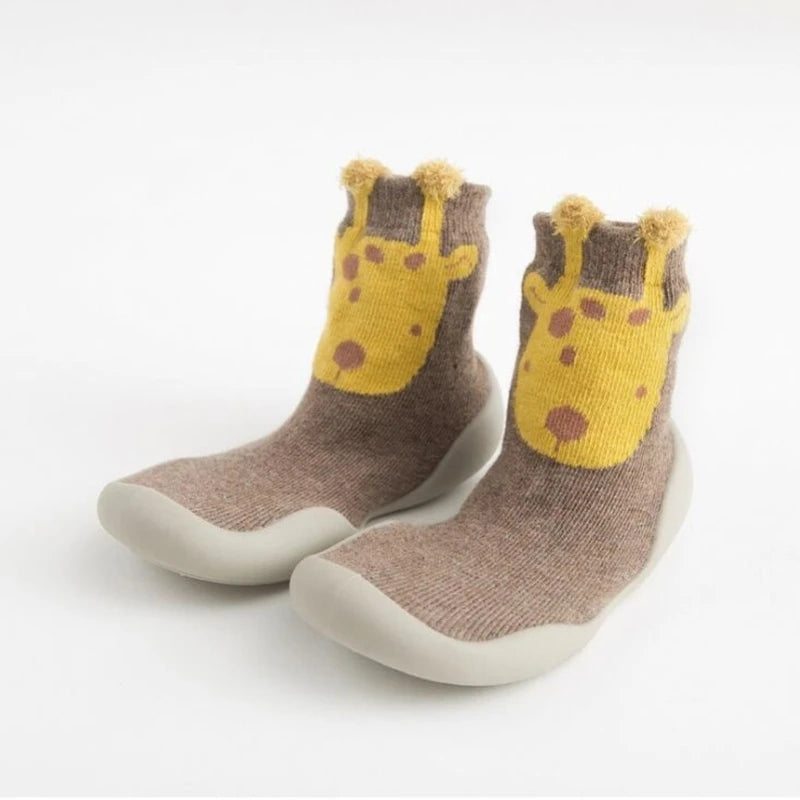 Rutschfeste, süße Babyschuhe mit Tiermotiv 