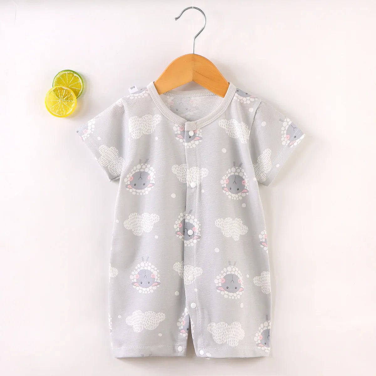 Baby Short-Sleeved Onesies Climbing Romper