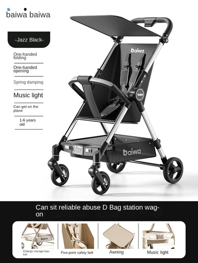 Baby One-handed Carry-on Travel Stroller