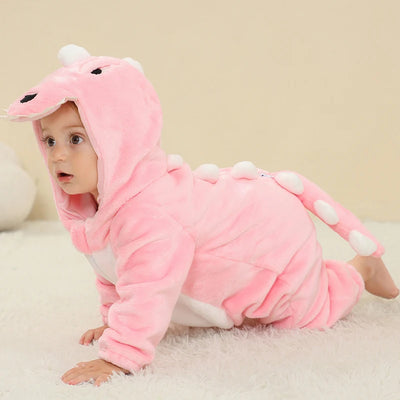 Baby söta dinosaurie kostymer Romper