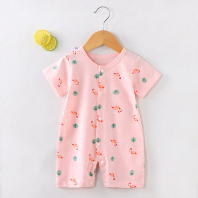 Baby Short-Sleeved Onesies Climbing Romper